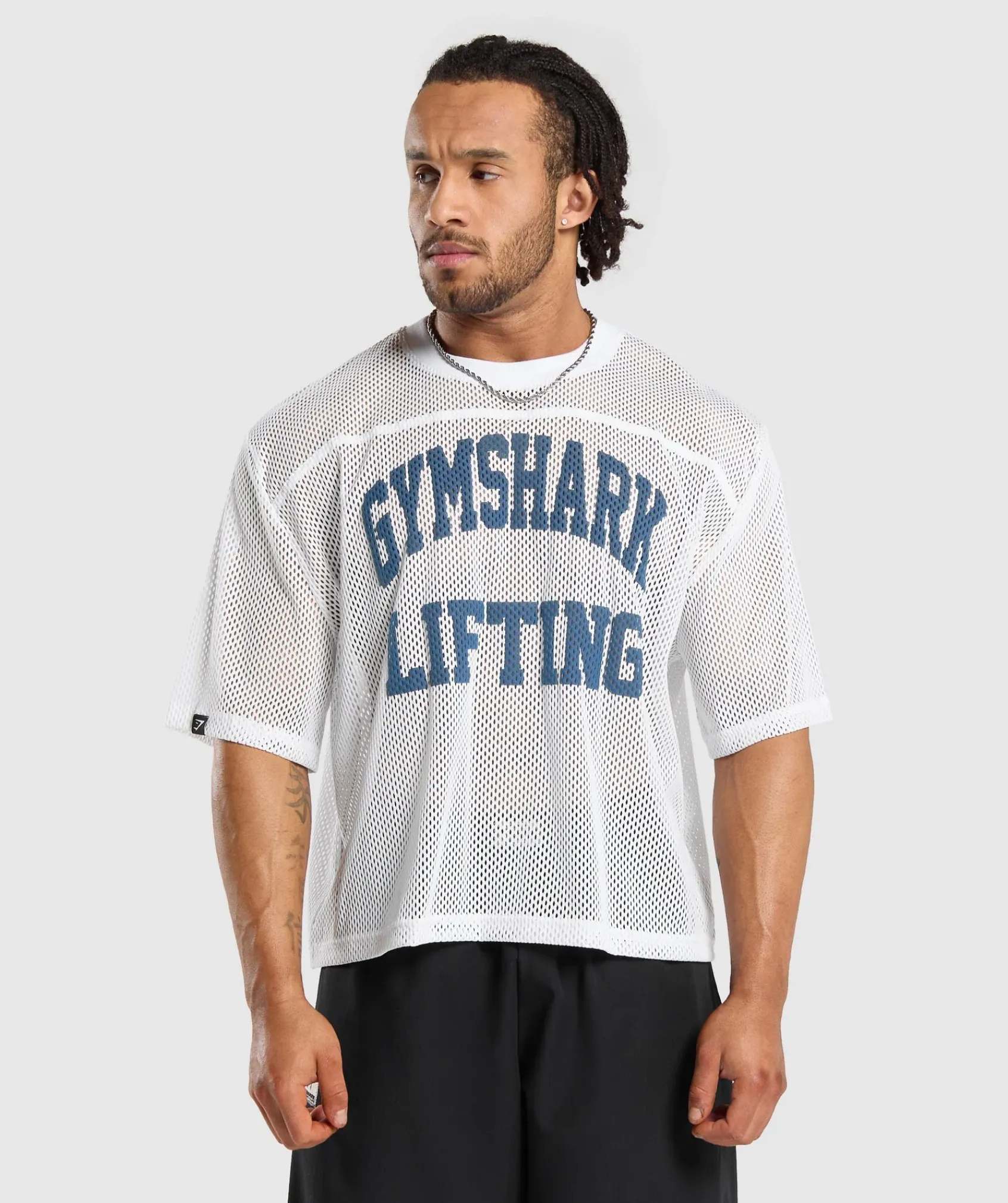Heren Gymshark T-shirts*Mesh Oversized T-Shirt
