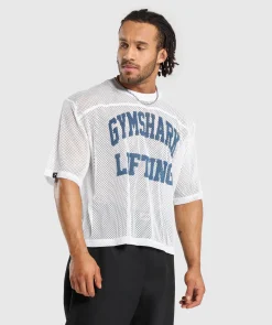 Heren Gymshark T-shirts*Mesh Oversized T-Shirt