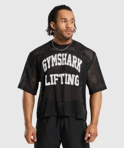 Heren Gymshark T-shirts*Mesh Oversized T-Shirt