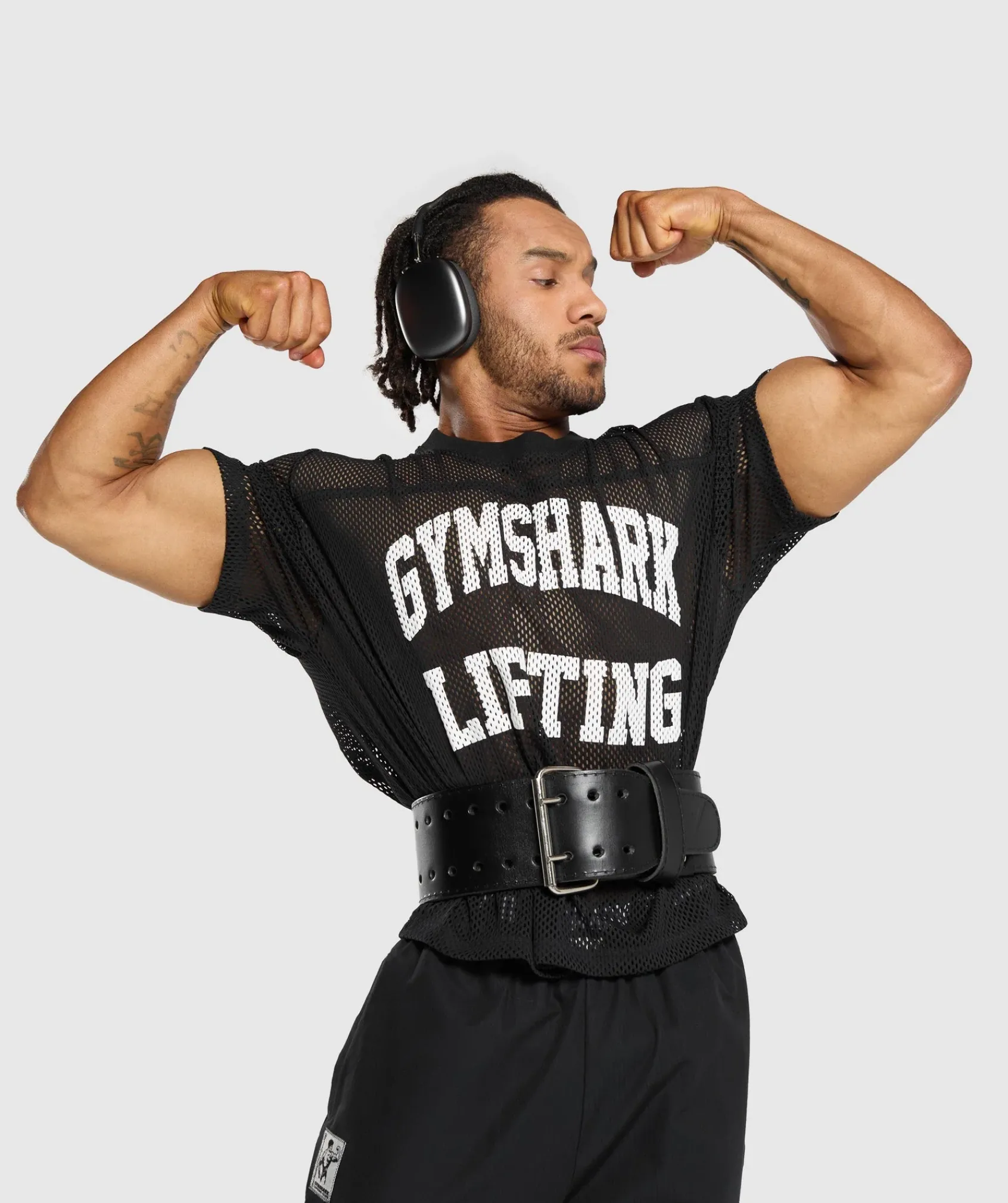Heren Gymshark T-shirts*Mesh Oversized T-Shirt