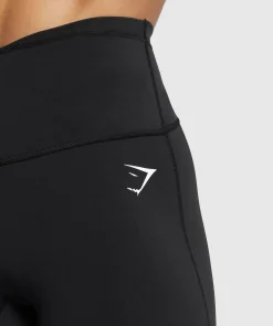 DAMES Gymshark Leggings|Zwarte Leggings*Mesh Waistband Leggings