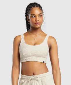 DAMES Gymshark Sport-bh's|T-shirts*Monogram Towelling Bralette