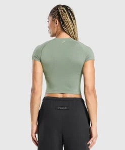DAMES Gymshark Croptops|T-shirts*Off Duty Seamless Baby Tee