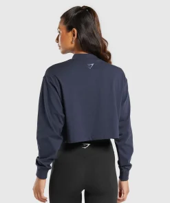 DAMES Gymshark Croptops|T-shirts*Outline Oversized Top