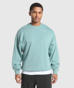 Heren Gymshark Hoodies & Truien*Oversized Crest Crew