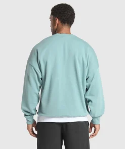 Heren Gymshark Hoodies & Truien*Oversized Crest Crew