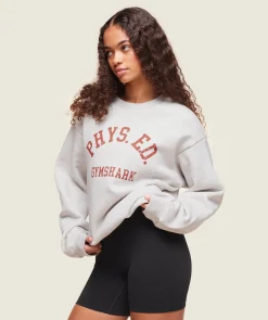 DAMES Gymshark Hoodies & Truien*Phys Ed Crew Neck Sweatshirt