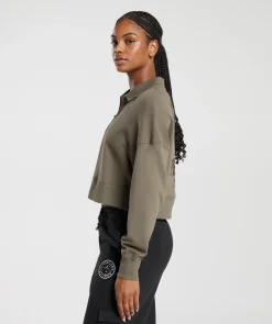 DAMES Gymshark Hoodies & Truien*Phys Ed Graphic 1/4 Zip