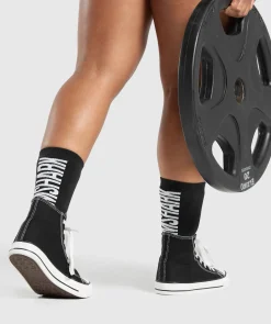 Gymshark Sportsokken|Crewsokken*Plush Wordmark Crew Sock