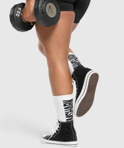 Gymshark Sportsokken|Crewsokken*Plush Wordmark Crew Sock
