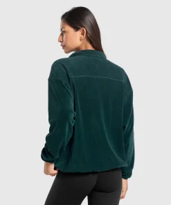 DAMES Gymshark Outerwear|Sportjacks*Polar Fleece 1/2 Zip