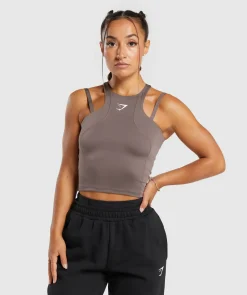 DAMES Gymshark Croptops|Tanktops*Power Midi Tank