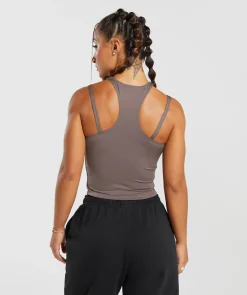 DAMES Gymshark Croptops|Tanktops*Power Midi Tank