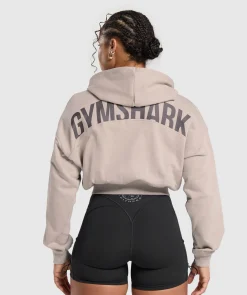 DAMES Gymshark Hoodies & Truien*Power Midi Zip Hoodie