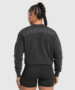 DAMES Gymshark Bedekkende Sportkleding|T-shirts*Power Oversized Long Sleeve Top