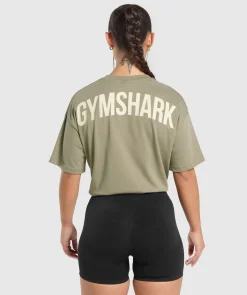 DAMES Gymshark Bedekkende Sportkleding|T-shirts*Power Oversized T-Shirt
