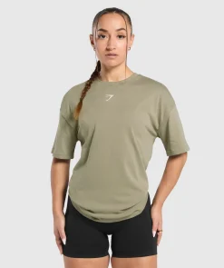 DAMES Gymshark Bedekkende Sportkleding|T-shirts*Power Oversized T-Shirt