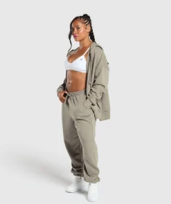 DAMES Gymshark Bedekkende Sportkleding|Sportjacks*Power Oversized Zip Hoodie