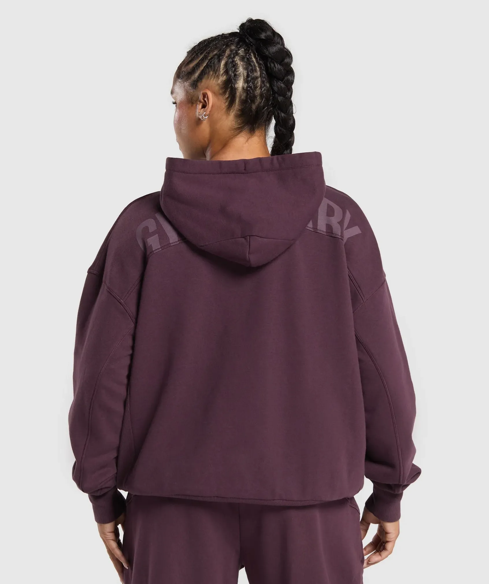 DAMES Gymshark Bedekkende Sportkleding|Sportjacks*Power Oversized Zip Hoodie