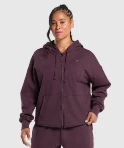 DAMES Gymshark Bedekkende Sportkleding|Sportjacks*Power Oversized Zip Hoodie