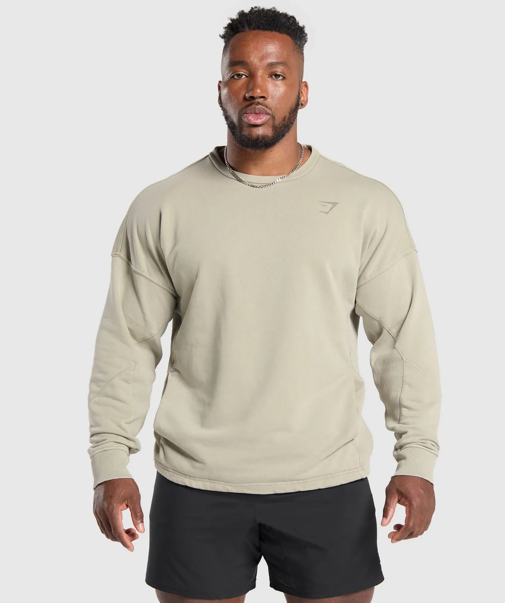 Heren Gymshark Hoodies & Truien*Power Washed Crew