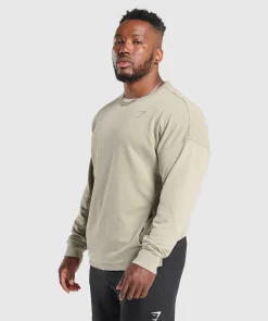 Heren Gymshark Hoodies & Truien*Power Washed Crew