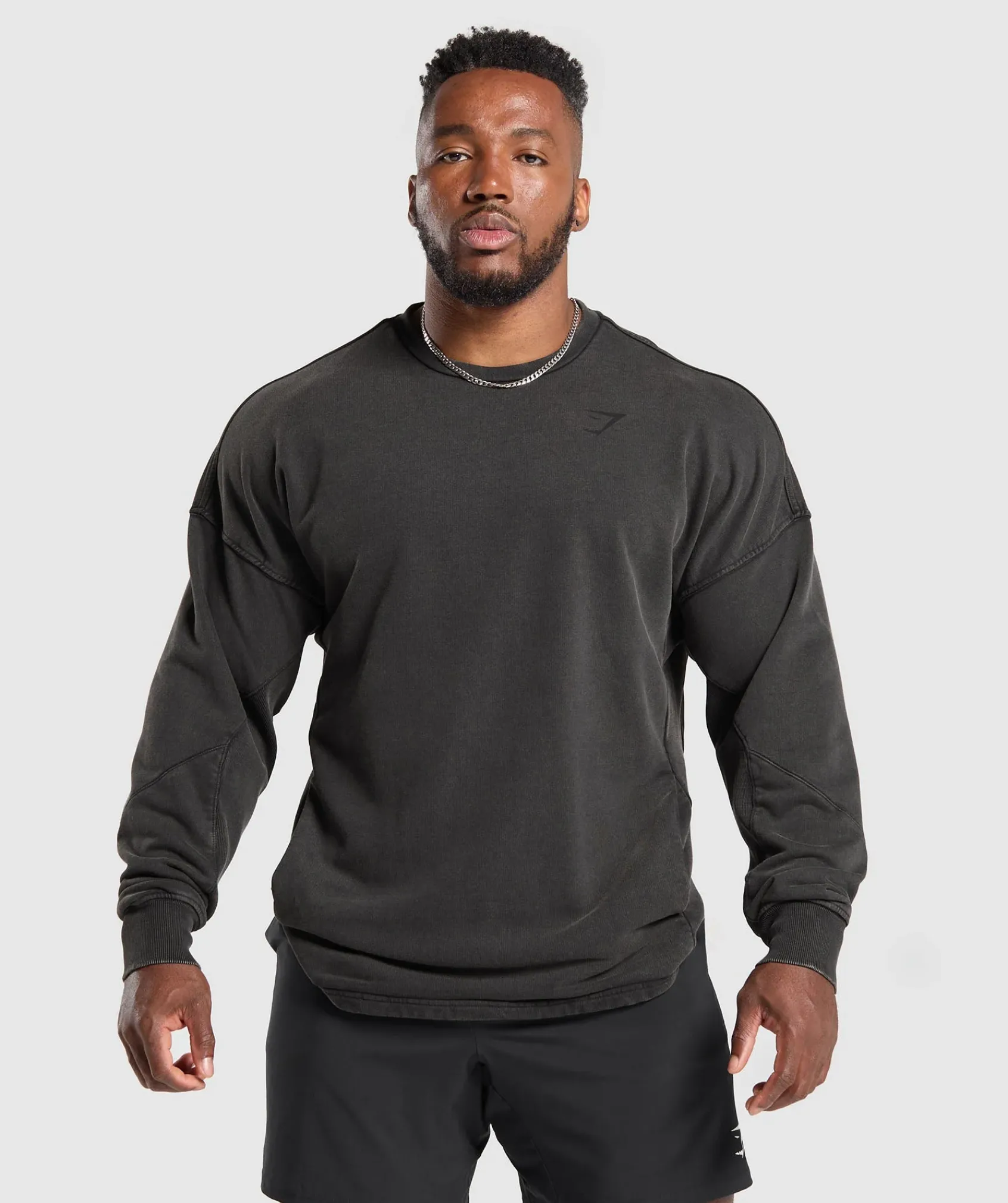 Heren Gymshark Hoodies & Truien*Power Washed Crew