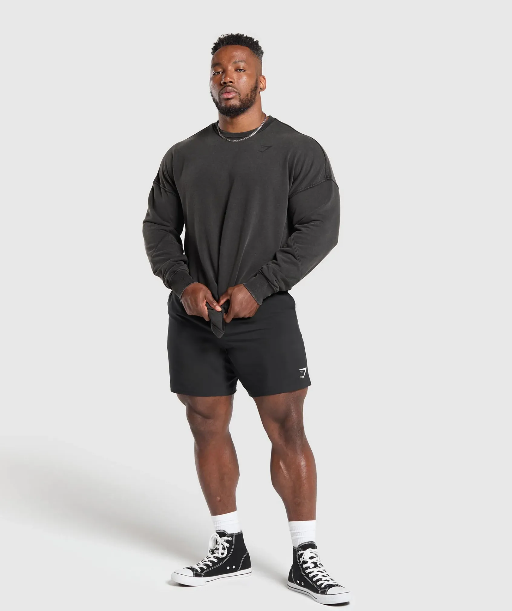 Heren Gymshark Hoodies & Truien*Power Washed Crew