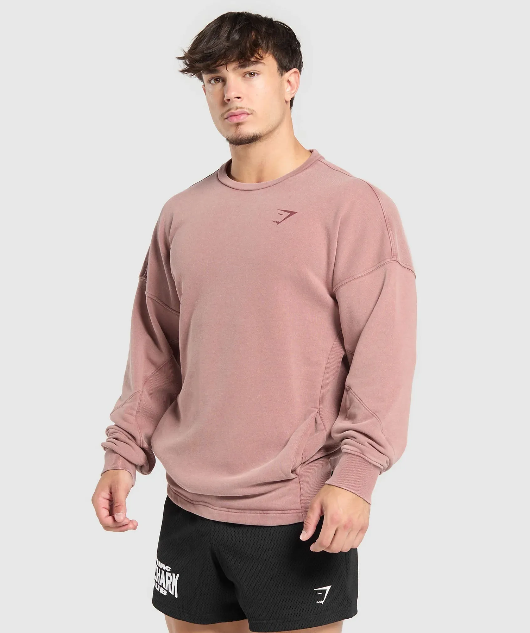 Heren Gymshark Hoodies & Truien*Power Washed Crew
