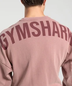 Heren Gymshark Hoodies & Truien*Power Washed Crew