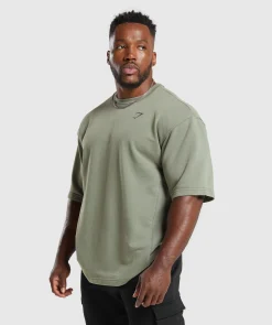 Heren Gymshark T-shirts*Power Washed Short Sleeve Crew