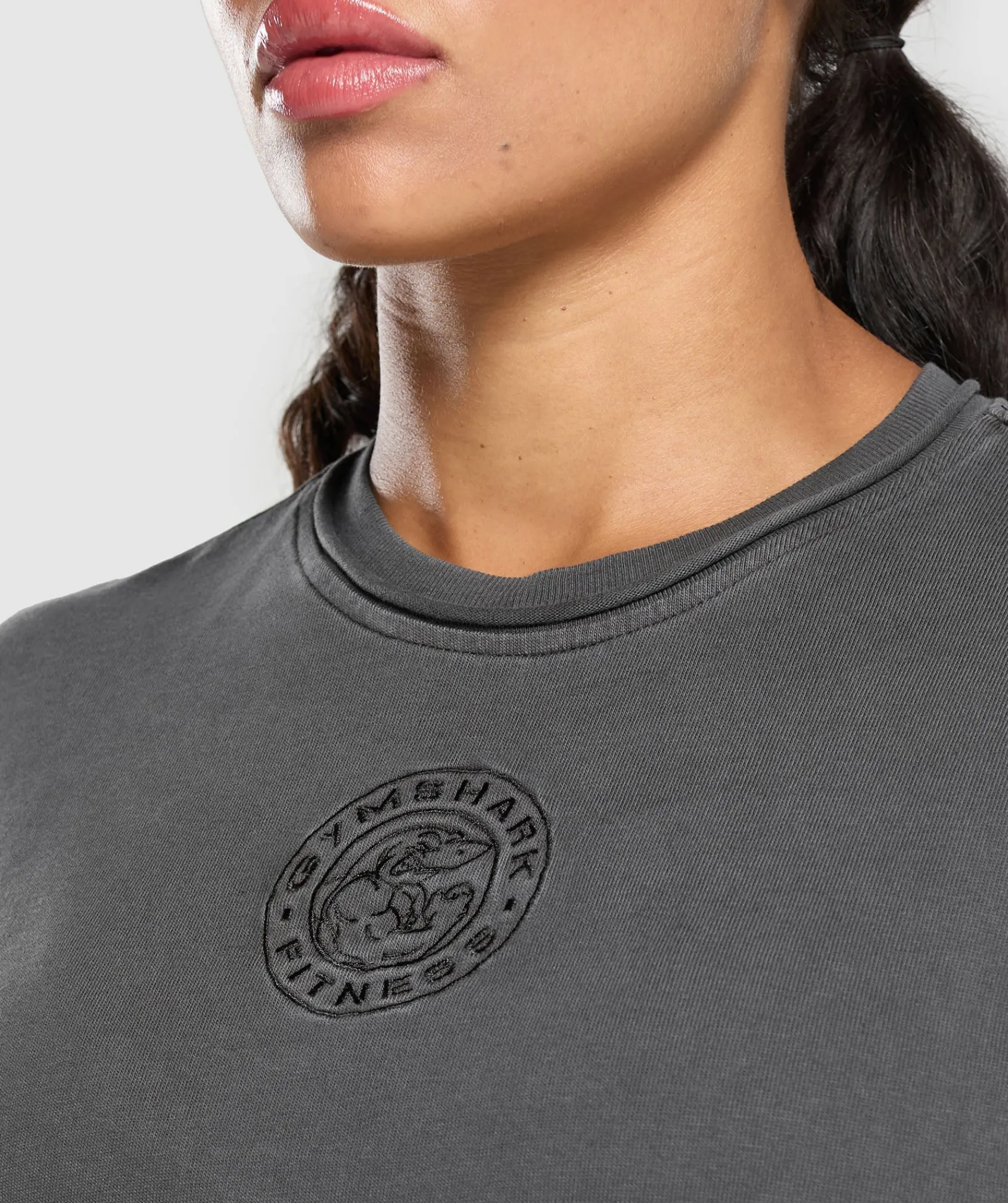 DAMES Gymshark Bedekkende Sportkleding|T-shirts*Premium Legacy Washed 2-in-1 Long Sleeve