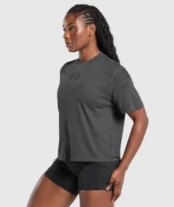 DAMES Gymshark Bedekkende Sportkleding|T-shirts*Premium Legacy Washed Oversized T-Shirt
