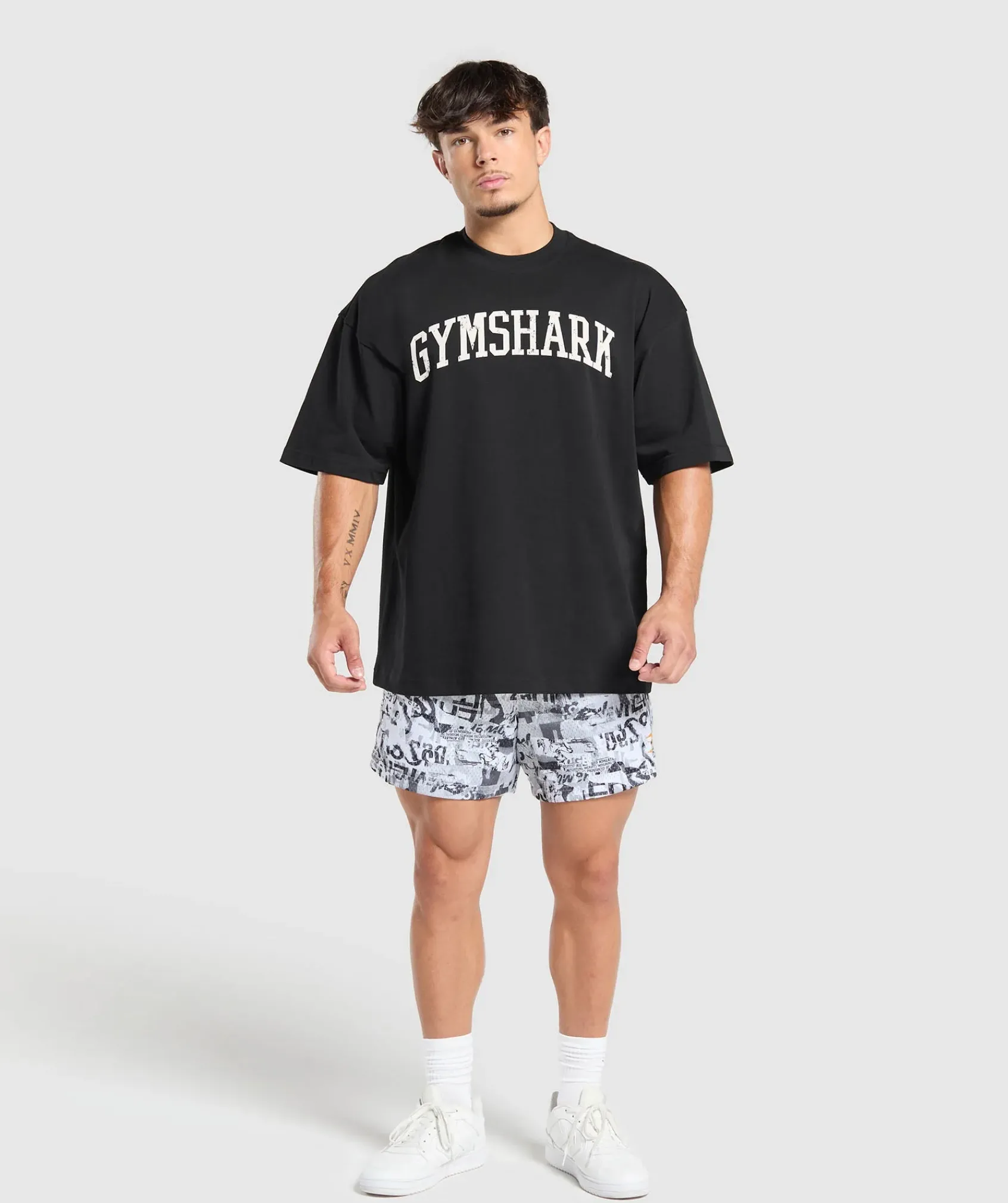Heren Gymshark Shorts*Printed Mesh 5" Shorts