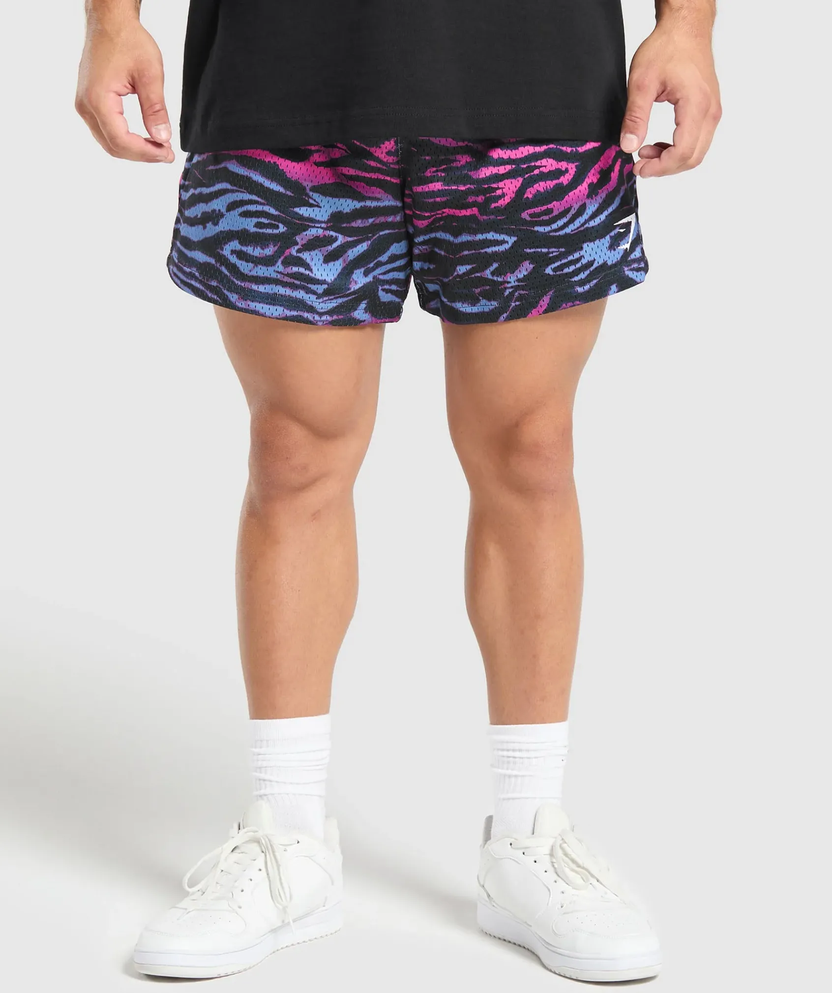 Heren Gymshark Shorts*Printed Mesh 5" Shorts