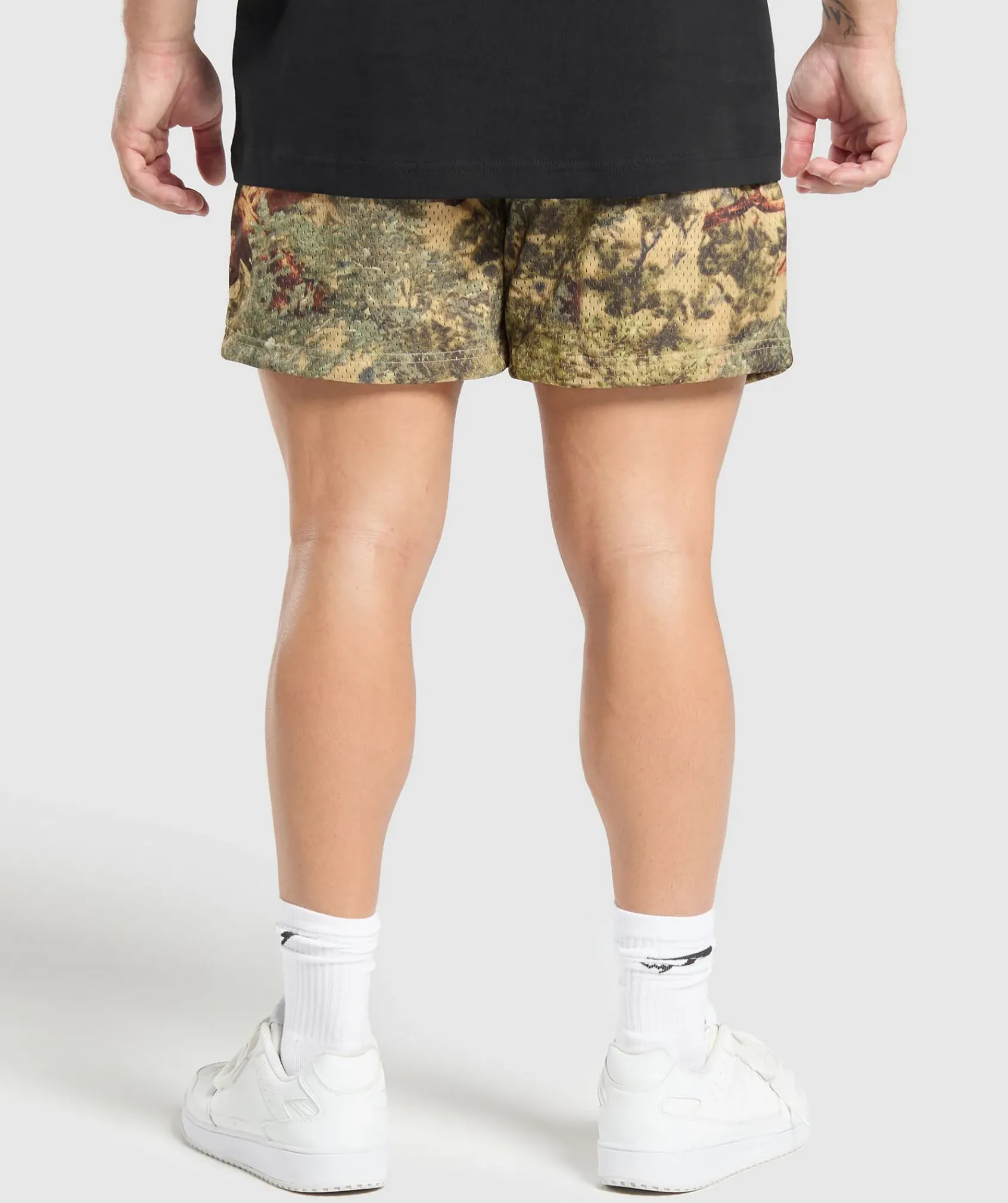 Heren Gymshark Shorts*Printed Mesh 5" Shorts