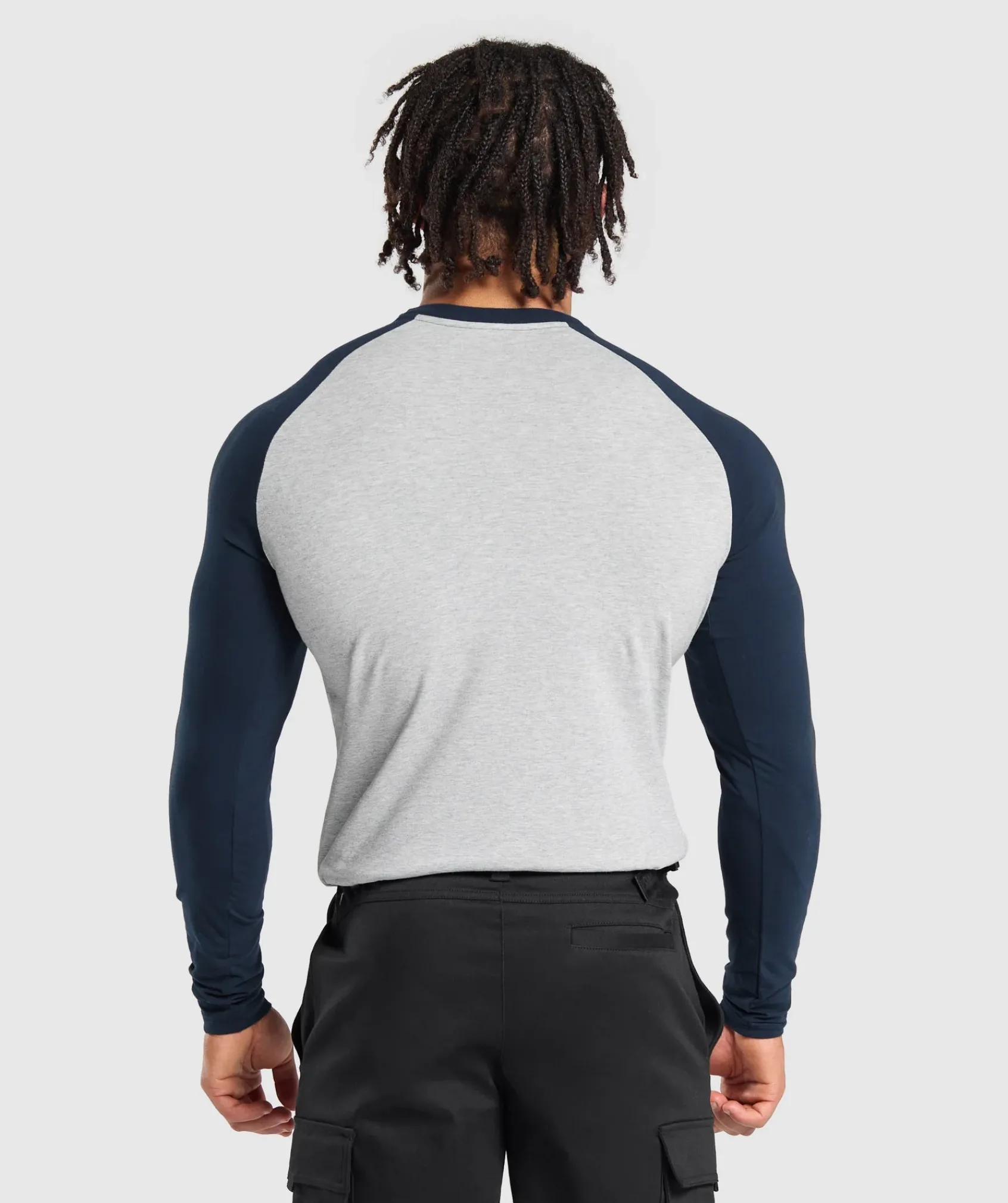 Heren Gymshark T-shirts*Raglan Long Sleeve T-Shirt