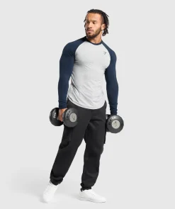 Heren Gymshark T-shirts*Raglan Long Sleeve T-Shirt