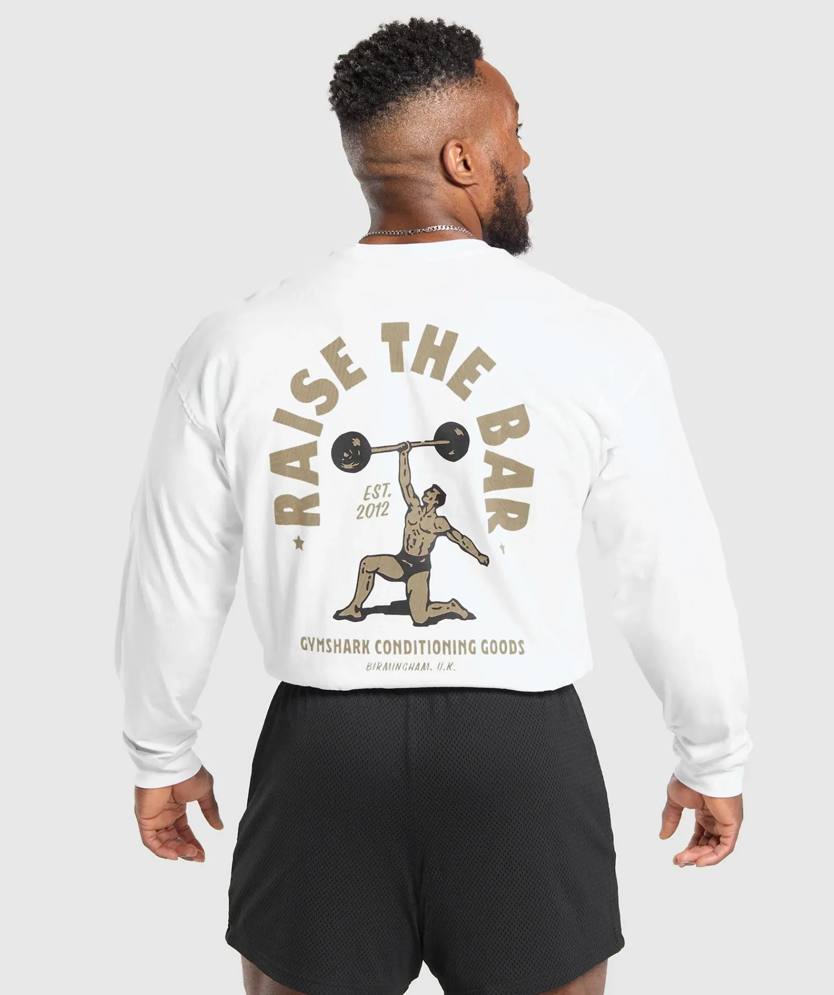 Heren Gymshark T-shirts*Raise The Bar Long Sleeve T-Shirt