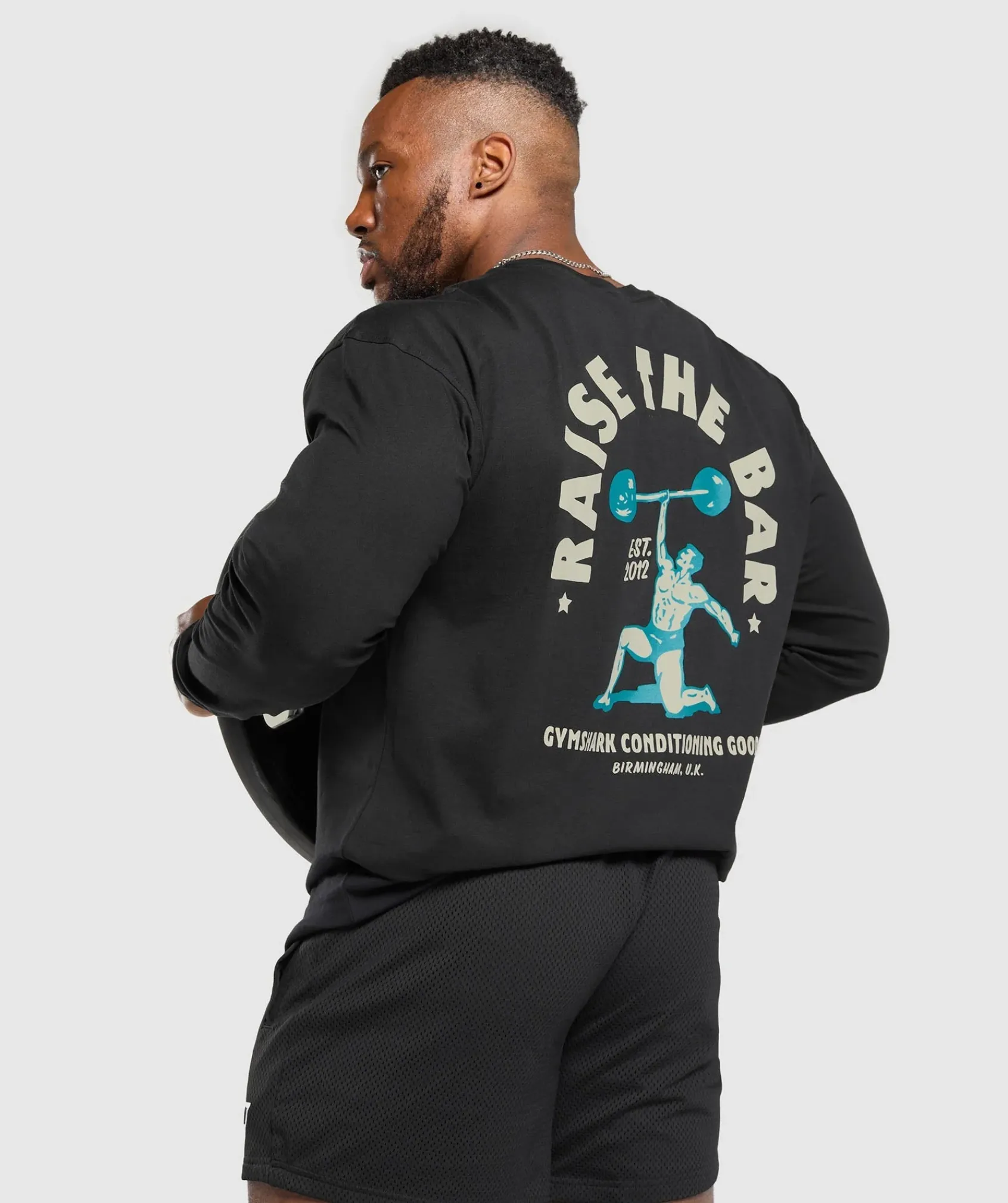 Heren Gymshark T-shirts*Raise The Bar Long Sleeve T-Shirt