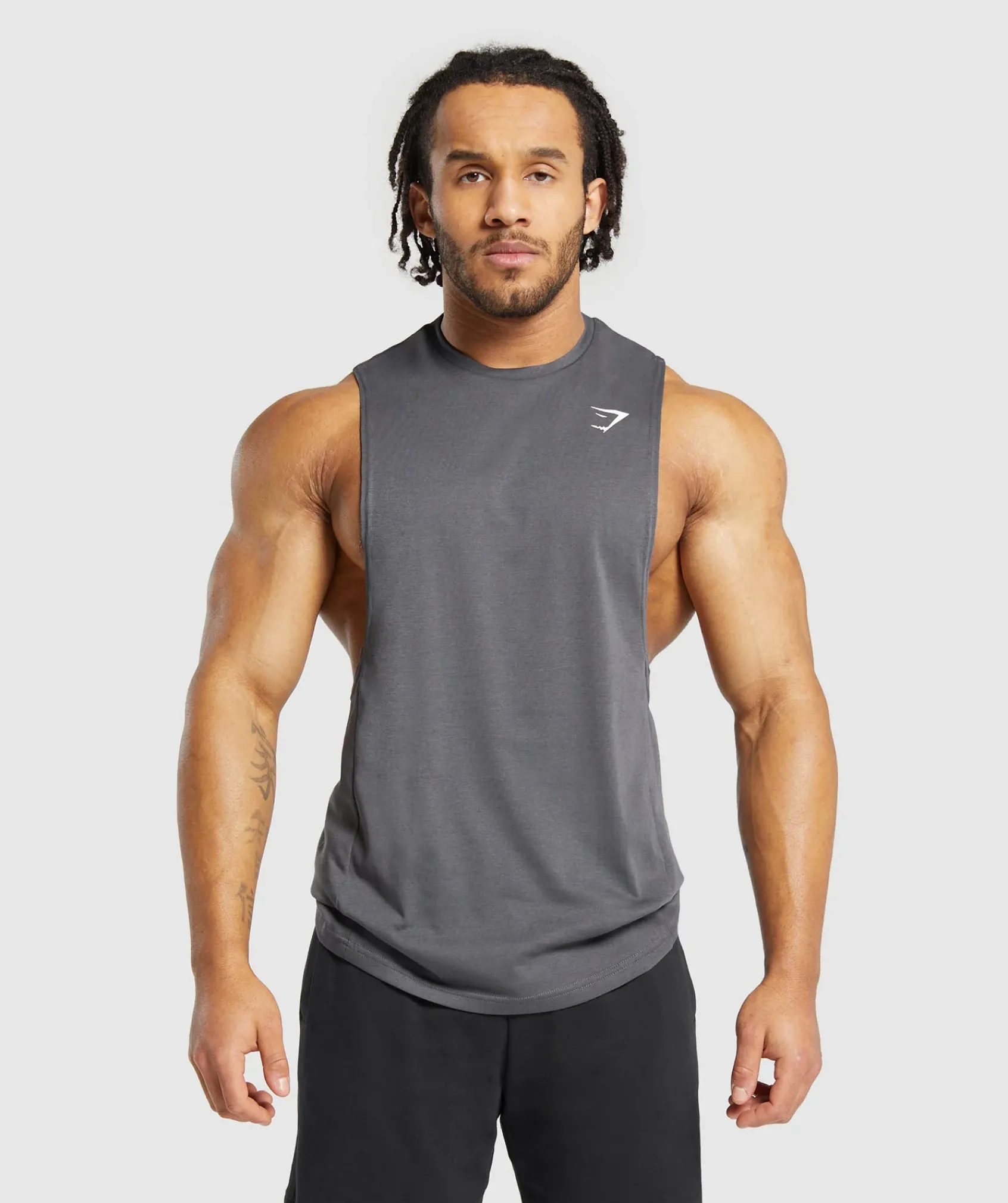 Heren Gymshark Tanktops*React Drop Arm Tank
