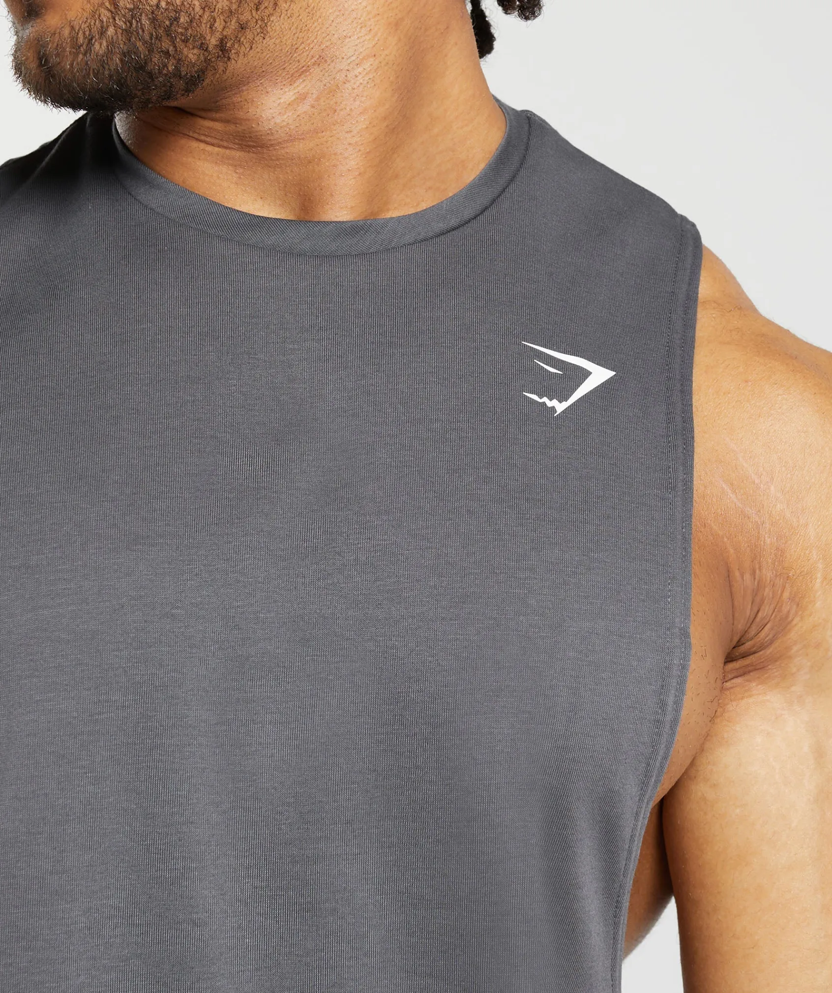 Heren Gymshark Tanktops*React Drop Arm Tank