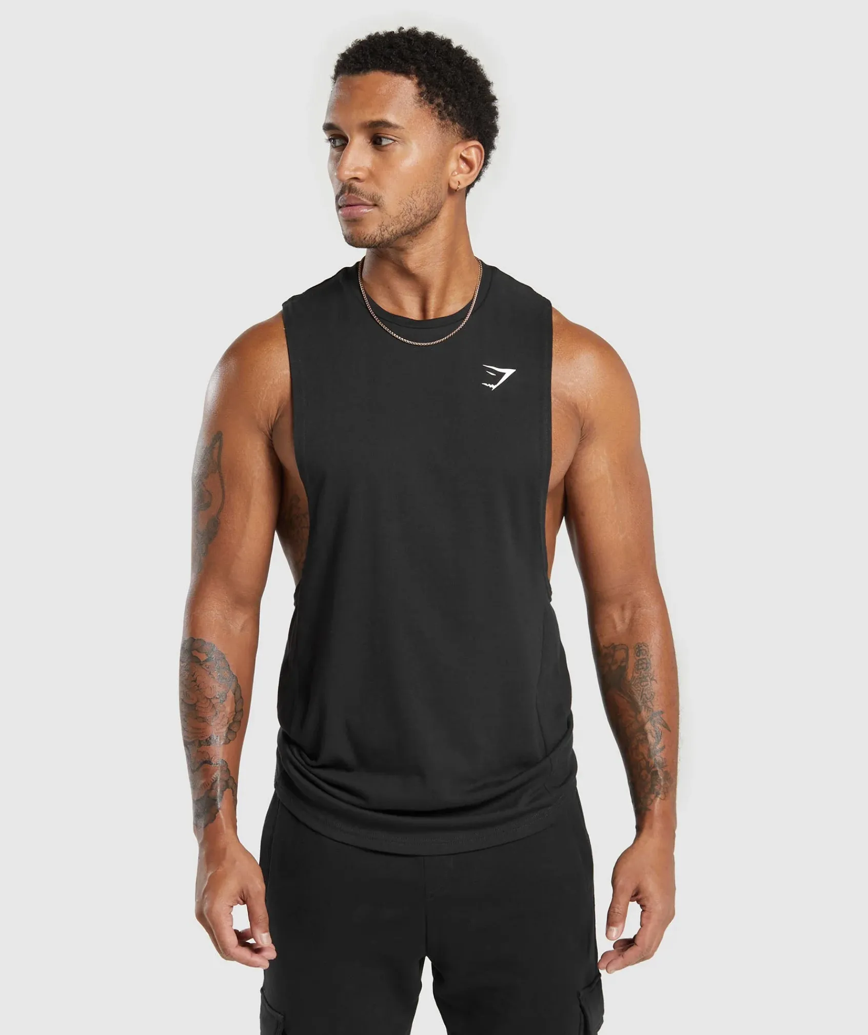 Heren Gymshark Tanktops*React Drop Arm Tank