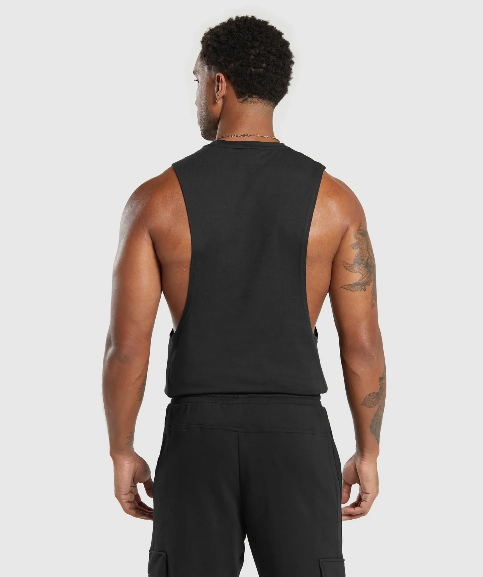 Heren Gymshark Tanktops*React Drop Arm Tank