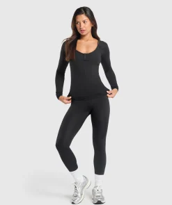 DAMES Gymshark T-shirts*Rest Day Buttery Soft Long Sleeve Top