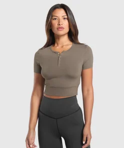 DAMES Gymshark Croptops|T-shirts*Rest Day Buttery Soft Midi Top