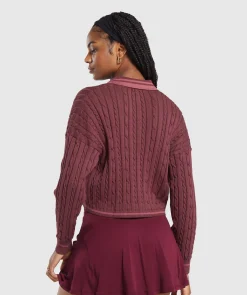 DAMES Gymshark Hoodies & Truien*Rest Day Cable Knit Pullover