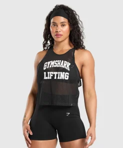 DAMES Gymshark Tanktops*Rest Day Mesh Midi Tank