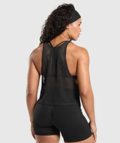DAMES Gymshark Tanktops*Rest Day Mesh Midi Tank