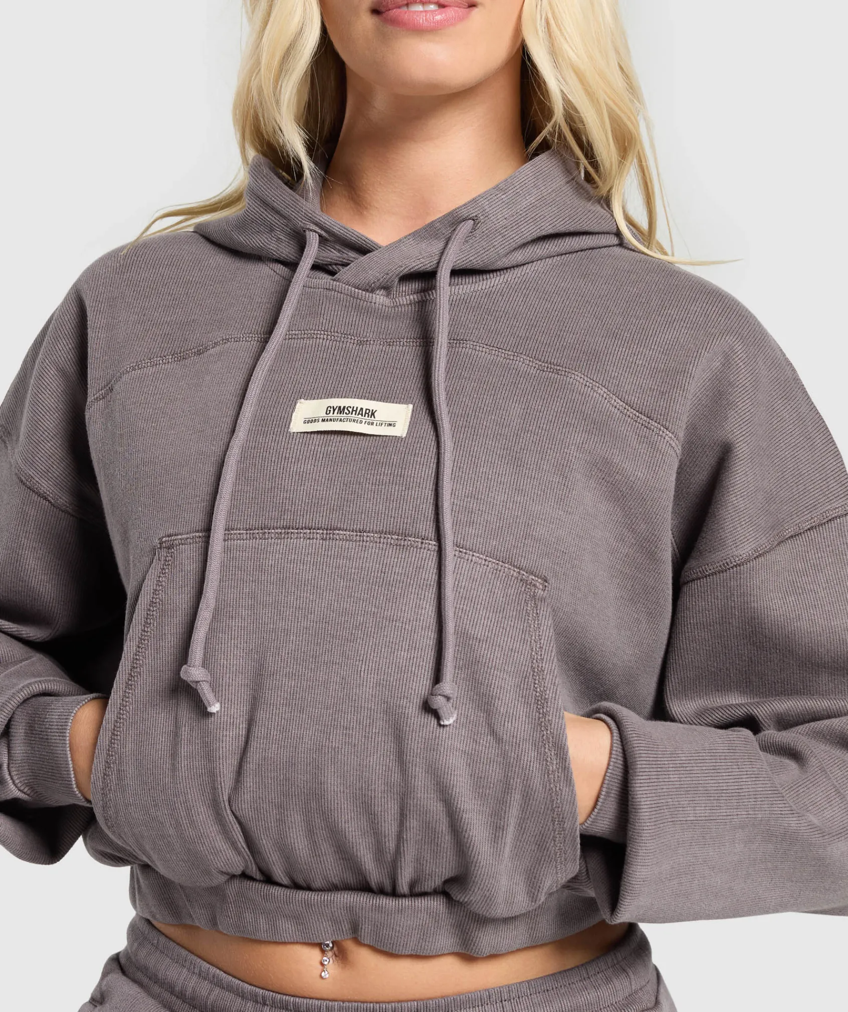 DAMES Gymshark Hoodies & Truien*Rest Day Ribbed Hoodie